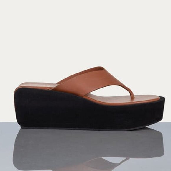 NWOB Frame Le Ocean Platform Sandal Sz-39 - Picture 1 of 8